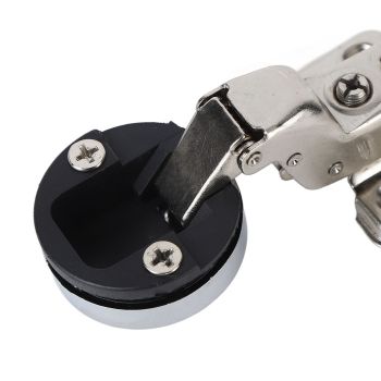 2Set Stainless Steel 201 Cabinet Glass Door Hinge 35 Cup Glass Door Damping Buffer Hinge Large Bend Insert
