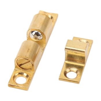 6 Set Cabinet Door Catch Brass Cabinet Door Closet Ball Tension Catch Latch with Gold Screw for Most Cabinets 50mm / 2in