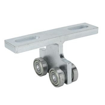 2Pcs Wheel Trolley T Shape Welded Roller Trolley Stable Bearing Track Roller Wheels for Track Electric Lift