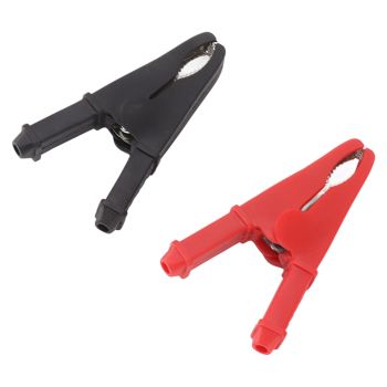 4Pcs Crocodile Clamps Good Conductivity Low Resistance Nickel Plated Crocodile Clips for Car School 1000V