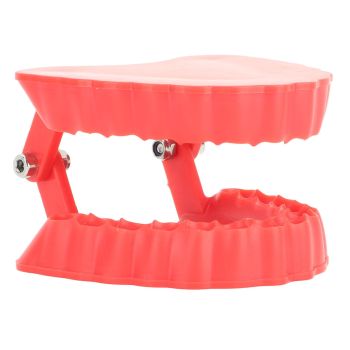 Denture Drill Bit Holder Denture Screwdriver Organizer 3D Sculpture Desk Decor 28 Holes Red Without Bits