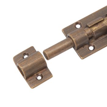 Barrel Bolt Buckle Rust Proof High Hardness Brass Antique Sliding Door Latch for Window Closet Furniture