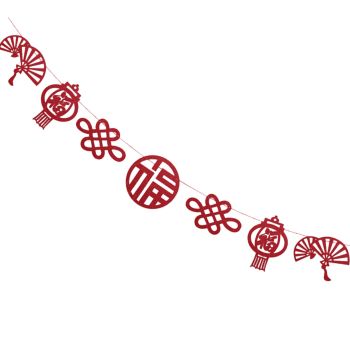 2023 Chinese New Year Banner Vivid Color Reusable Hanging Chinese Party Decoration for Shopping Malls Streets Companies Accessories