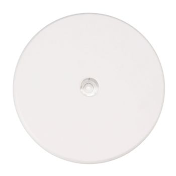 Electric Rotating Display Table LED Light 25cm Noiseless 20kg Load Capacity Turntable Display Stand for Jewelry White
