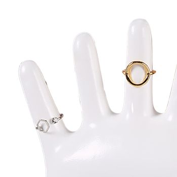 Ring Hand Holder All Round Display Fade Resistant Exquisite Hand Jewelry Display Stand for Bracelets Watches White