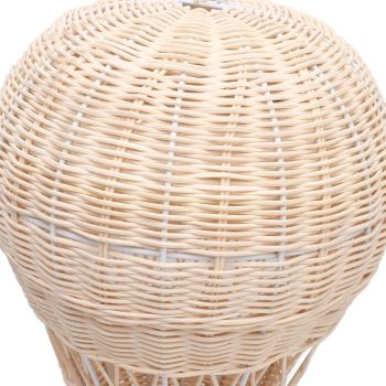 Woven Hot Air Balloon Handcrafted Exquisite Details Rattan Weaving Decoration for Kids Room Party Photo Prop