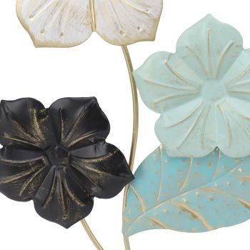 Wall Decoration TV Background Wall Pendant Wall Mounted Nordic Style Metal Flower Decor for Living Room Decoration