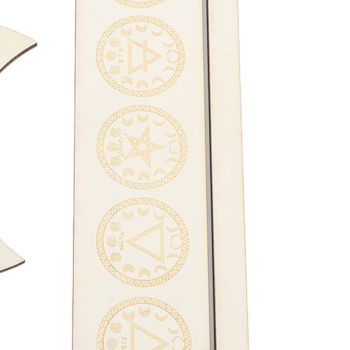 2 Pieces Wooden Tarot Card Stand Holder Stable Moon Shape and Rectangle Wooden Tarot Card Display Stand Base Type A