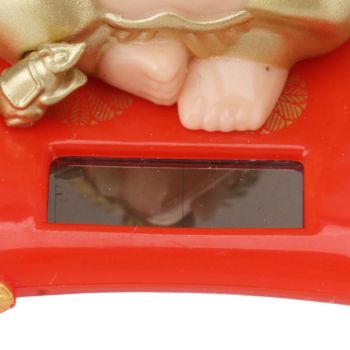 Solar Powered Ganesha Ornament Decoration Ornaments for Home Garden Car Dashboard