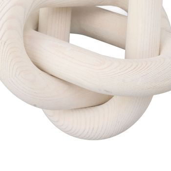 Decorative Wood Chain 3 Link Wood Chain Link Decorations for Home Living Room Coffee Shop White