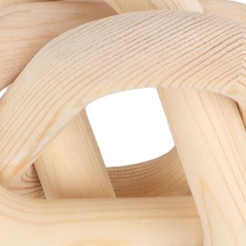 Decorative Wood Chain 3 Link Wood Chain Link Decorations for Home Living Room Coffee Shop Natural Wood Color