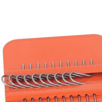 10 Hooks Mini Loom Machine Household Small Weaving Loom Machine with 6.5cm Wooden Board for Hand Craft DIY Weaving Orange