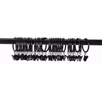 40 Pcs 38mm Clip On Curtain Rings Heavy Duty Strong Hanging Drapery Drapes Clip for Hotels Restaurants Bars