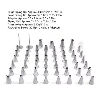 Piping Tips Stainless Steel Toxic Free Rust Proof Cake Decorating Nozzles for Home Baking