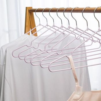 Clothes Hangers Prevent Slip Space Saving Heavy Duty Dry Wet Thick Clothes Hangers for Home Dormitory Purple