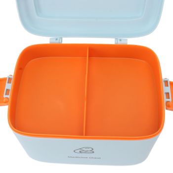 Large Medicine Storage Box Organizer Container Family Emergency Medicine Case with Removable Tray Type A