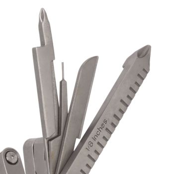 Multitool Pliers Cast Steel Screwdriver Card Needle Wire Stripper Wrench Multi Tool