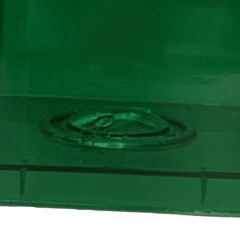 Clear Money Saving Bank Building Block Design Rectangular Transparent Coin Saving Box for Kids Boys Girls Green 8.9x8.9x9.2cm / 3.5x3.5x3.6in