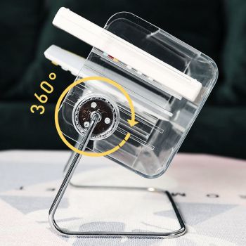 Clear Plastic Remote Control Holder Desk Organizer Transparent Mobile Phone Case Glasses Sundries Storage Box