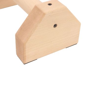 2pcs Wooden Push Up Handles Anti Slip Pushup Bar Handstand Parallettes Bars for Indoor Outdoor 25cm / 9.8in