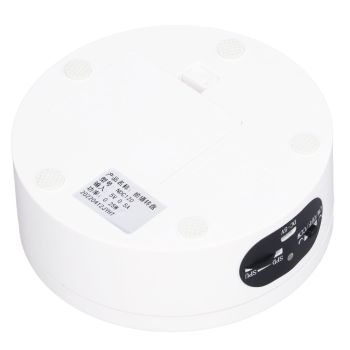 Rotating Display Stand 5.5lb Load Capacity 360 Degree Photography Turntable Plug in Battery Knob Speed Control White 12cm/4.7in
