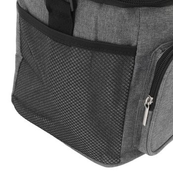 Lunch Bag 10L Collapsible Adjustable Strap Leakproof Portable Handle Insulated Lunch Bag for Camping Travel Beach Grey