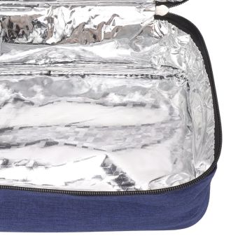 Lunch Bag 3.2L Large Capacity Leakproof Oxford Fabric Portable Handle Insulated Lunch Bag for Office School Outing Blue