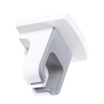Wall Mounted Hair Dryer Holder Punch Free Self Adhesive Blow Dryer Holder for Bathroom Washroom White