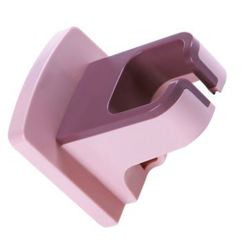 Wall Mounted Hair Dryer Holder Punch Free Self Adhesive Blow Dryer Holder for Bathroom Washroom Pink
