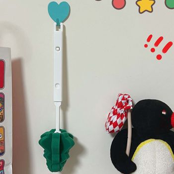 Cup Cleaning Brush Retractable Long Handle Soft Sponge Head Hangable Water Bottle Brush
