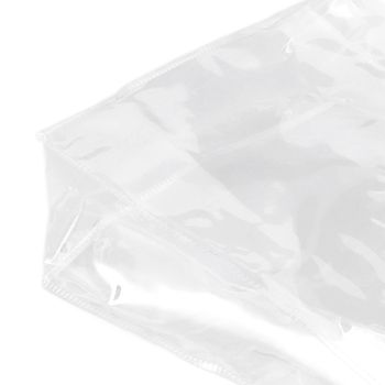 30Pcs Clear PVC Plastic Gift Bags with Handles Reusable Plastic Gift Wrap Tote Bags for Shopping Retail Goodies Business Boutique Wedding Birthday Party 20x20x8cm