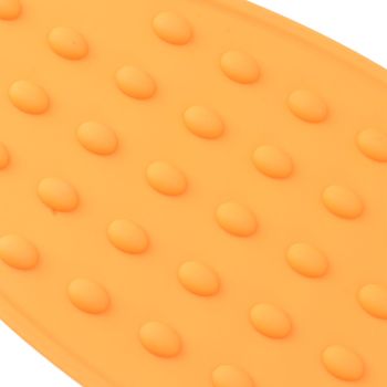 2Pcs Silicone Iron Rest Pad Durable Impact Resistant Heat Resistant Iron Mat for Ironing Boards Irons Orange