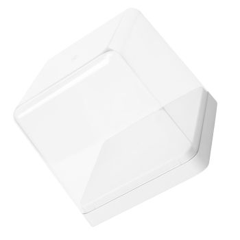 Figures Display Storage Case Transparent Cover Dustproof Stackable Figure Collection Box White