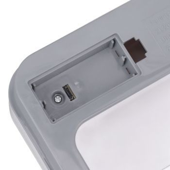 Desktop Sensor Trash Can USB Charging Foldable Lid 9L Intelligent Induction Garbage Bin for Bedroom Bathroom Office White