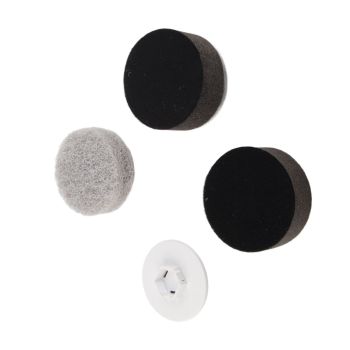 3PCS Electric Spin Scrubber Head Cordless Cleaning Scrubber Brush Head for Replacement Coarse Fiber , Sponge, Cleaning Cloth, Base