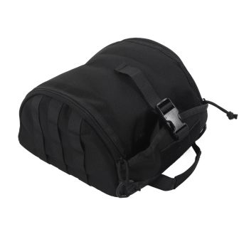 Camping Helmet Bag Canvas Scratch Prevention Adjustable Helmet Storage Bag For Hard Hats Helmet Black