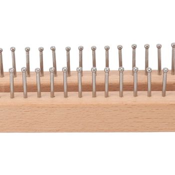 Knitting Loom Wooden Square Knitting Board DIY Craft Weaving Tool for Scarves Hats Toys
