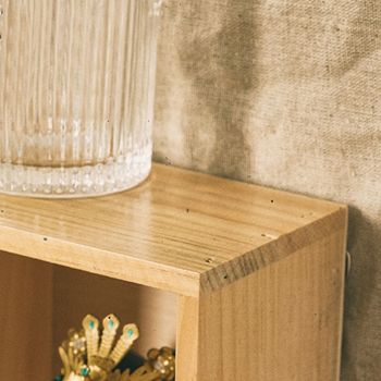 12 Grids Action Figure Wooden Storage Shelf Figure Wood Shadow Box Shelf Organizer for Bedroom Living Room Study Without Back Plate