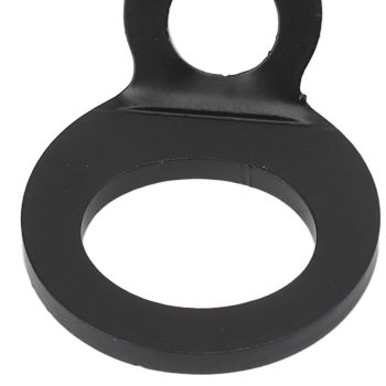 10PCS O Type Anchor Hooks Black Stainless Steel Tie Down Strapping Rings for Trailer Bike Truck