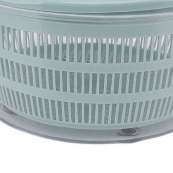 Salad Spinner Plastic Time Saving Fast Mixing Washable Rotatable Veggie Washer for Kitchen Blue