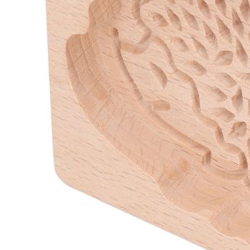 Animal Cookie Mold Lovely Vivid Wooden Biscuit Press Stamp Easy Demoulding Smoothly Cookie Mold Hedgehog