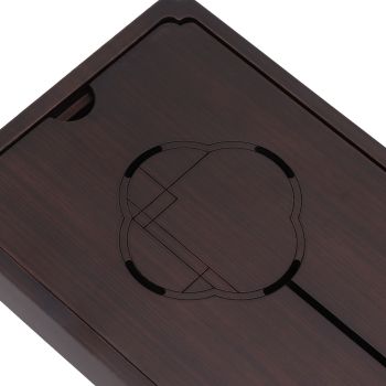 Chinese Water Storage Drainage Tea Tray Bamboo Simple Decorative Robust Household Tea Serving Tray Small Size