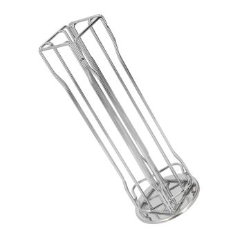 Coffee Capsule Stand 360° Rotation Anti Slip Thick Base Wrought Iron Capsule Pod Holder for Vertuoline 20pods Silver