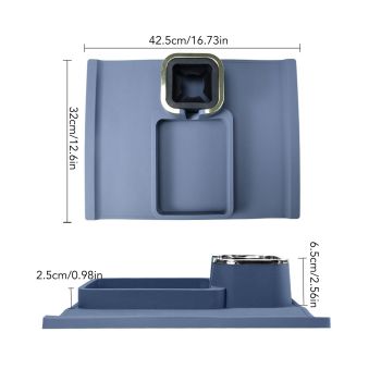 Sofa Armrest Cup Holder Tray Silicone Multifunctional Insulated Shelving Home Supplies