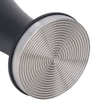 Coffee Tamper Aluminum Alloy Calibrated Tamper with Spring Loaded Stainless Steel Base for Cafe Home 58 Thread Bottom