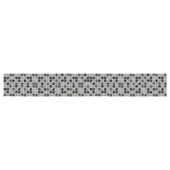 30PCS Mosaic Wallpaper PVC 3D Waterproof Oil Proof Self Adhesive Wall Sticker for Kitchen Countertops Light Grey Lattice