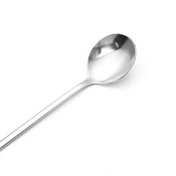 Long Handle Spoons Stainless Steel Elegant Multi Functional Stirring Spoons for Coffee Tea Dessert 3pcs Round Head