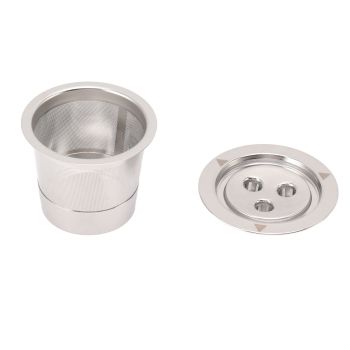 Coffee Capsule Filter Reusable Refillable Stainless Steel 3 Hole Coffee Capsule Cup