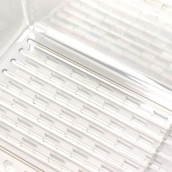Kitchen Sink Fruit Vegetable Strainer Modern Minimalist PET Kitchen Telescopic Drain Rack Plastic Sink Filter Transparent