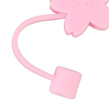 6Pcs Straw Cover Cap Cute Cartoon Reusable Silicone Toppers Drinking Tips Lids Plugs Type B